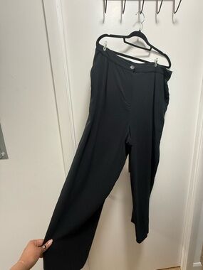 Vintage Jones New York 100% Wool Trousers - Size 20W - Black Work Trousers